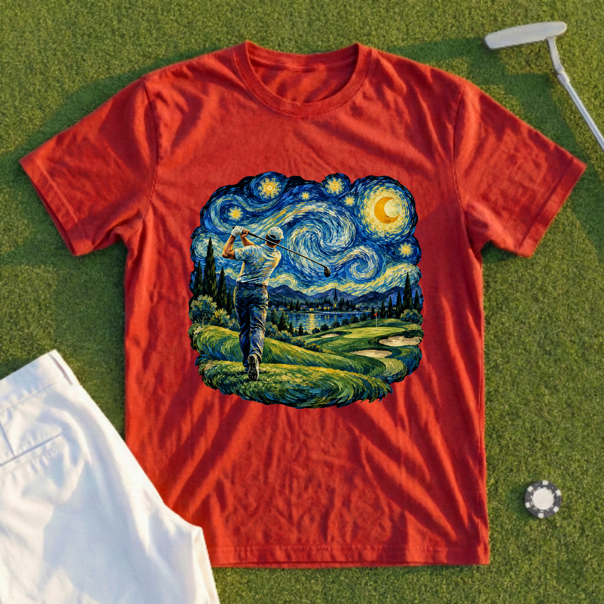Starry Night Swing, Painted Course Tee