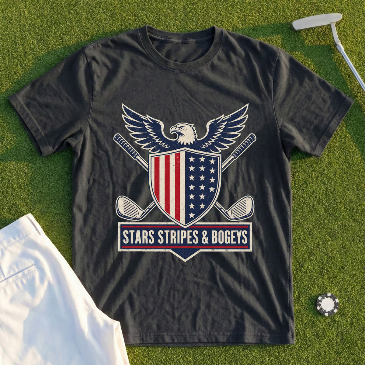Stars Stripes And Bogeys Tee