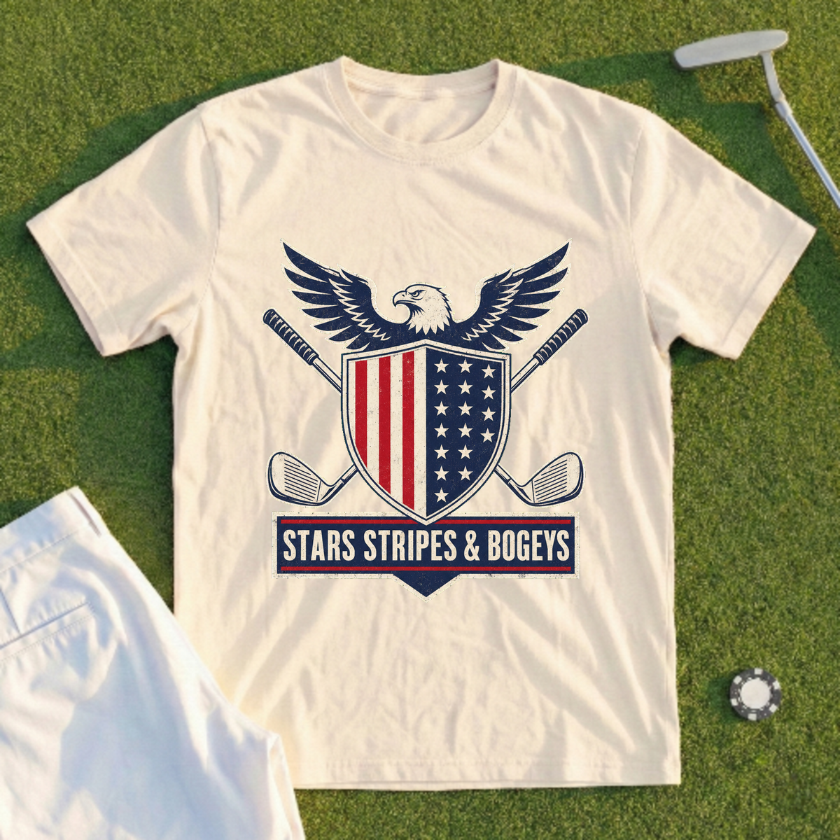 Stars Stripes And Bogeys Tee