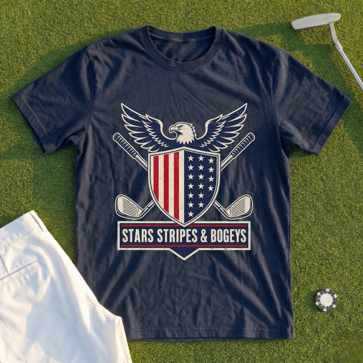 Stars Stripes And Bogeys Tee