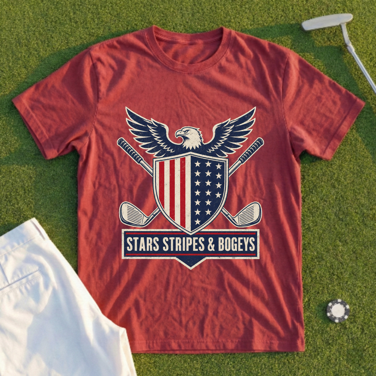 Stars Stripes And Bogeys Tee