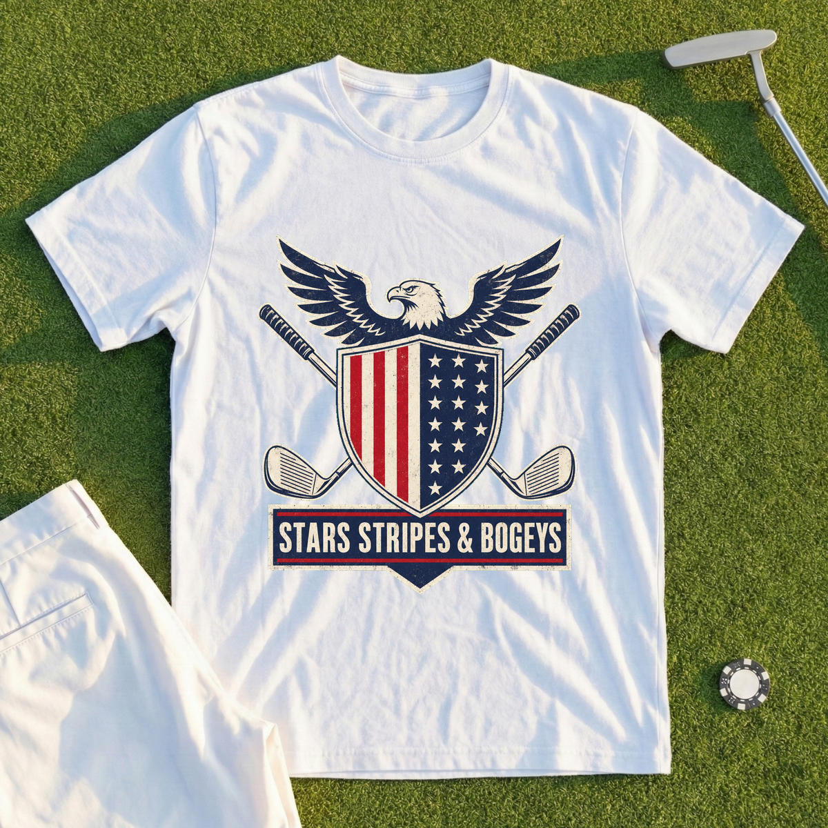 Stars Stripes And Bogeys Tee