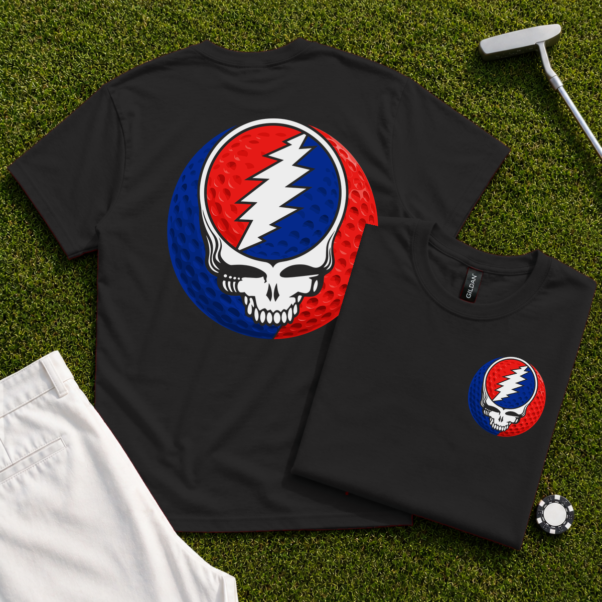 Steal Your Golf Back Print Tee