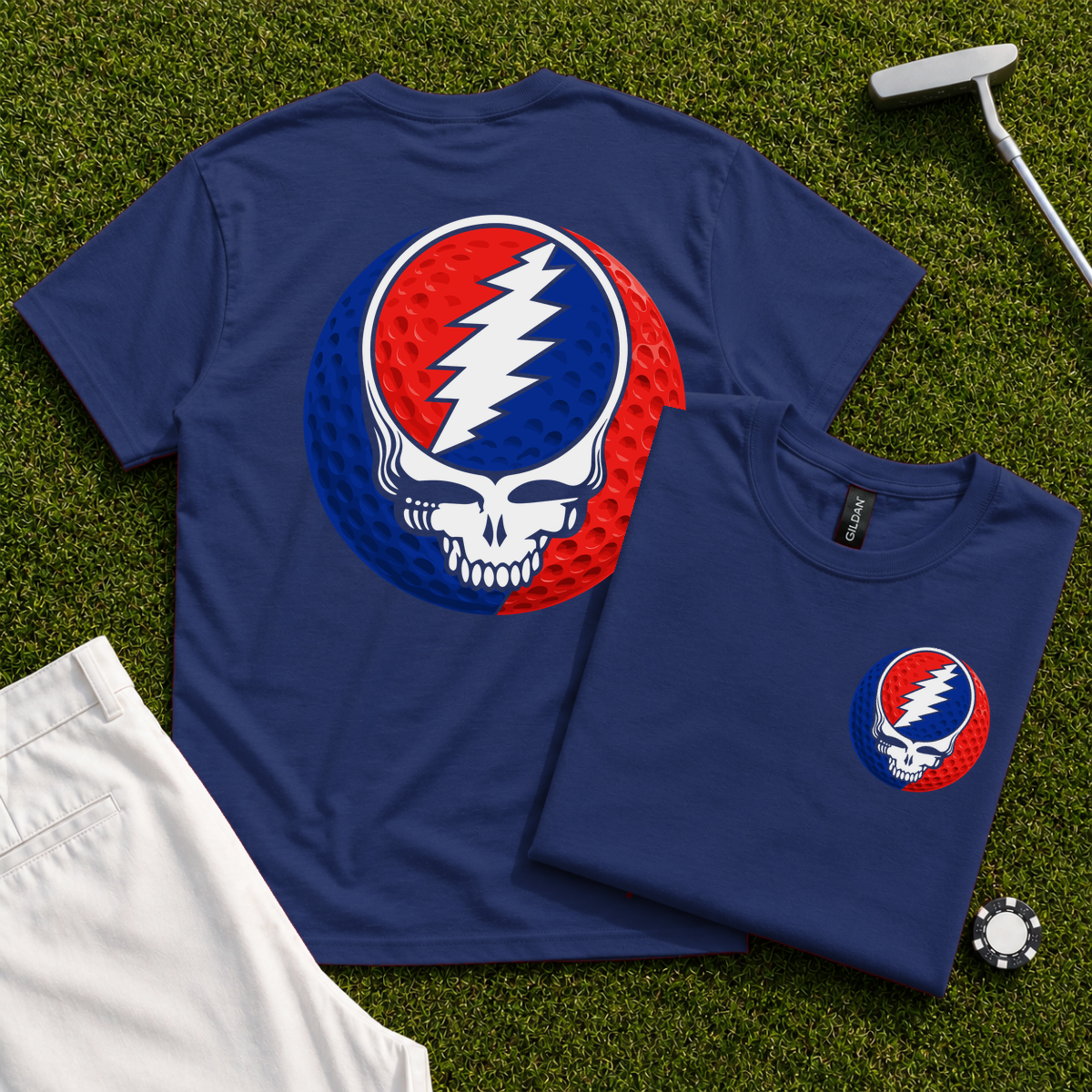 Steal Your Golf Back Print Tee
