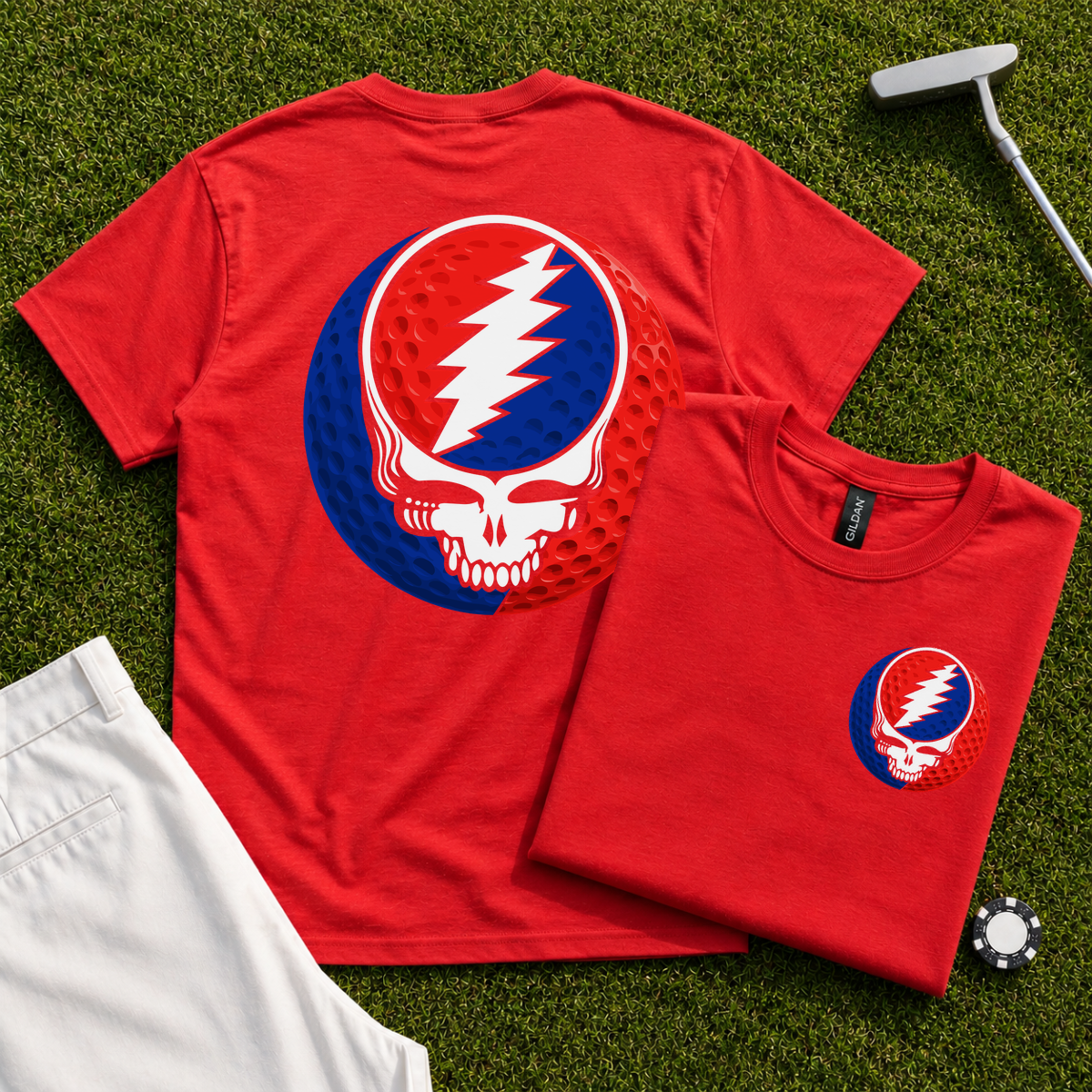 Steal Your Golf Back Print Tee
