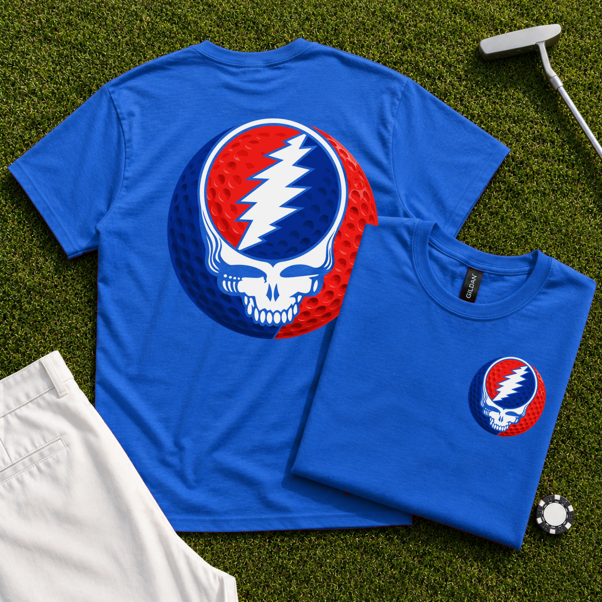 Steal Your Golf Back Print Tee