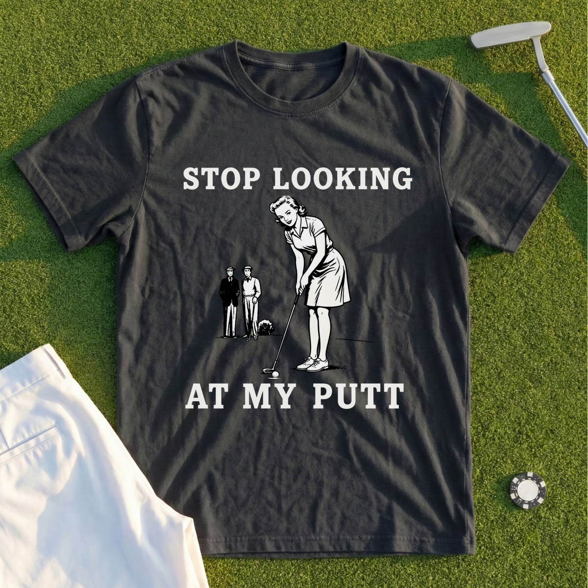 Stop Looking At My Putt Tee