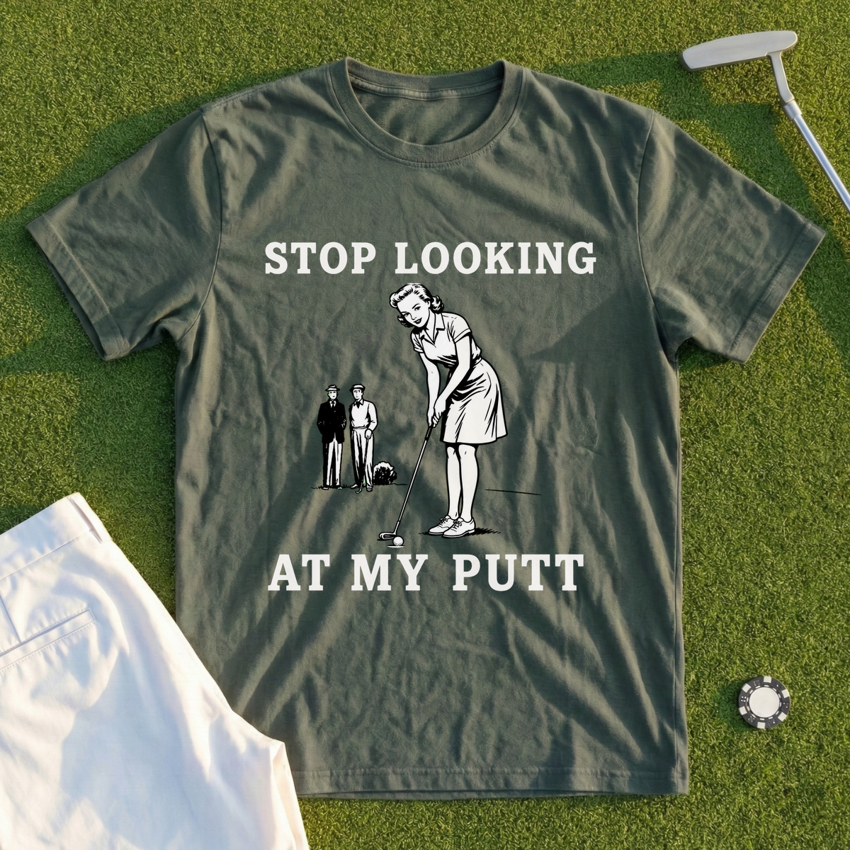 Stop Looking At My Putt Tee