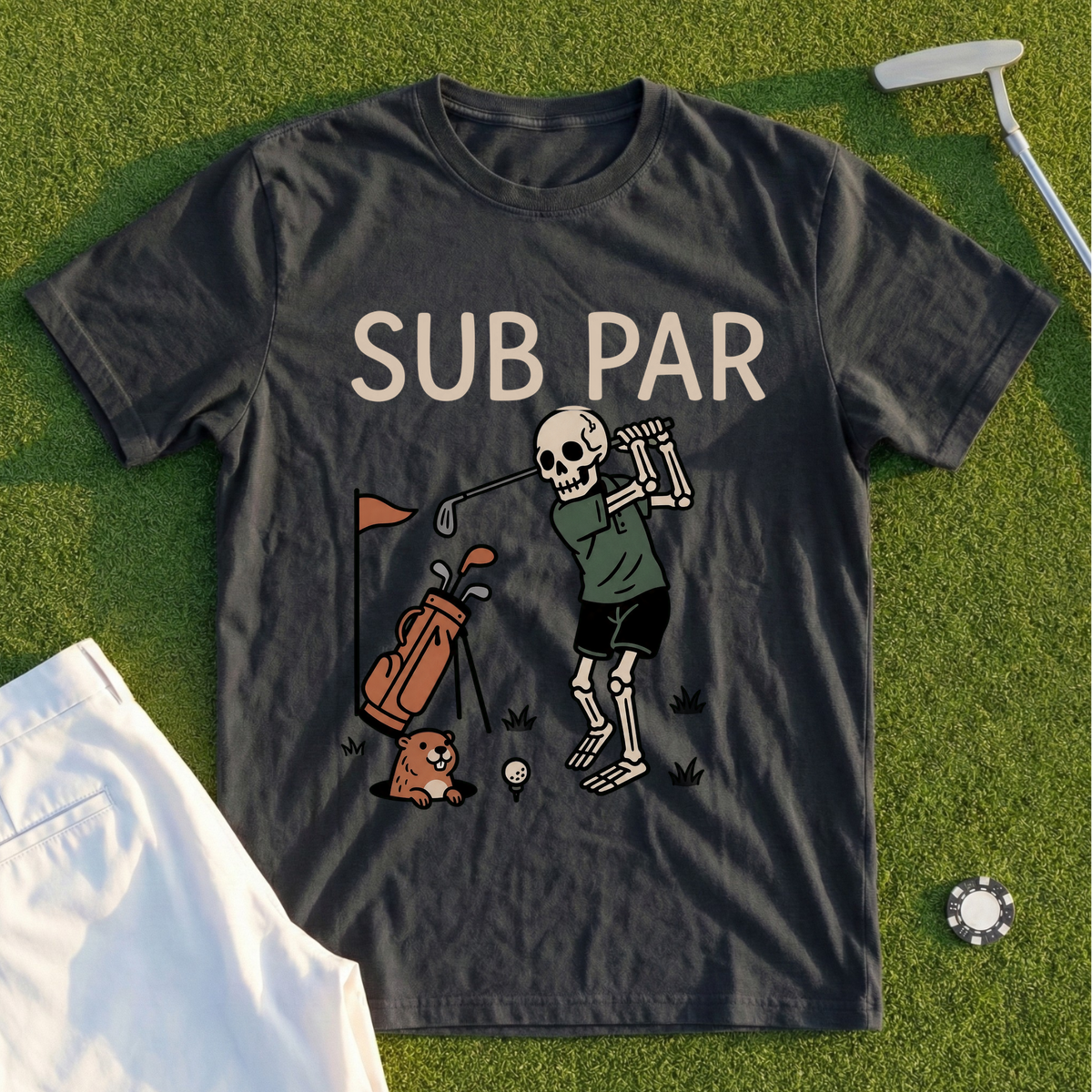 Sub Par Skeleton Tee