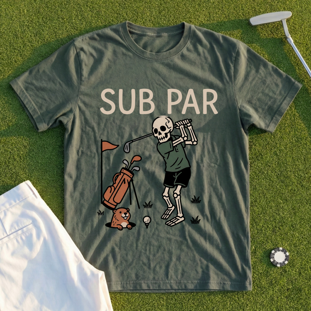 Sub Par Skeleton Tee
