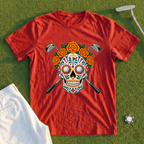 Sugar Skull Golfer Tee