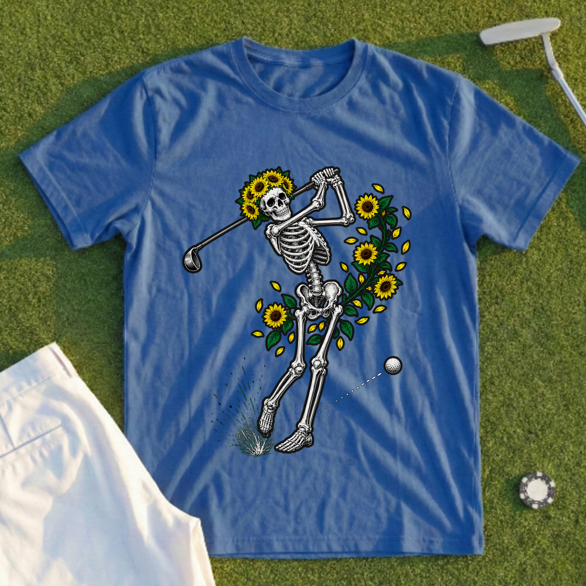 Sunflower Skeleton Swing Tee