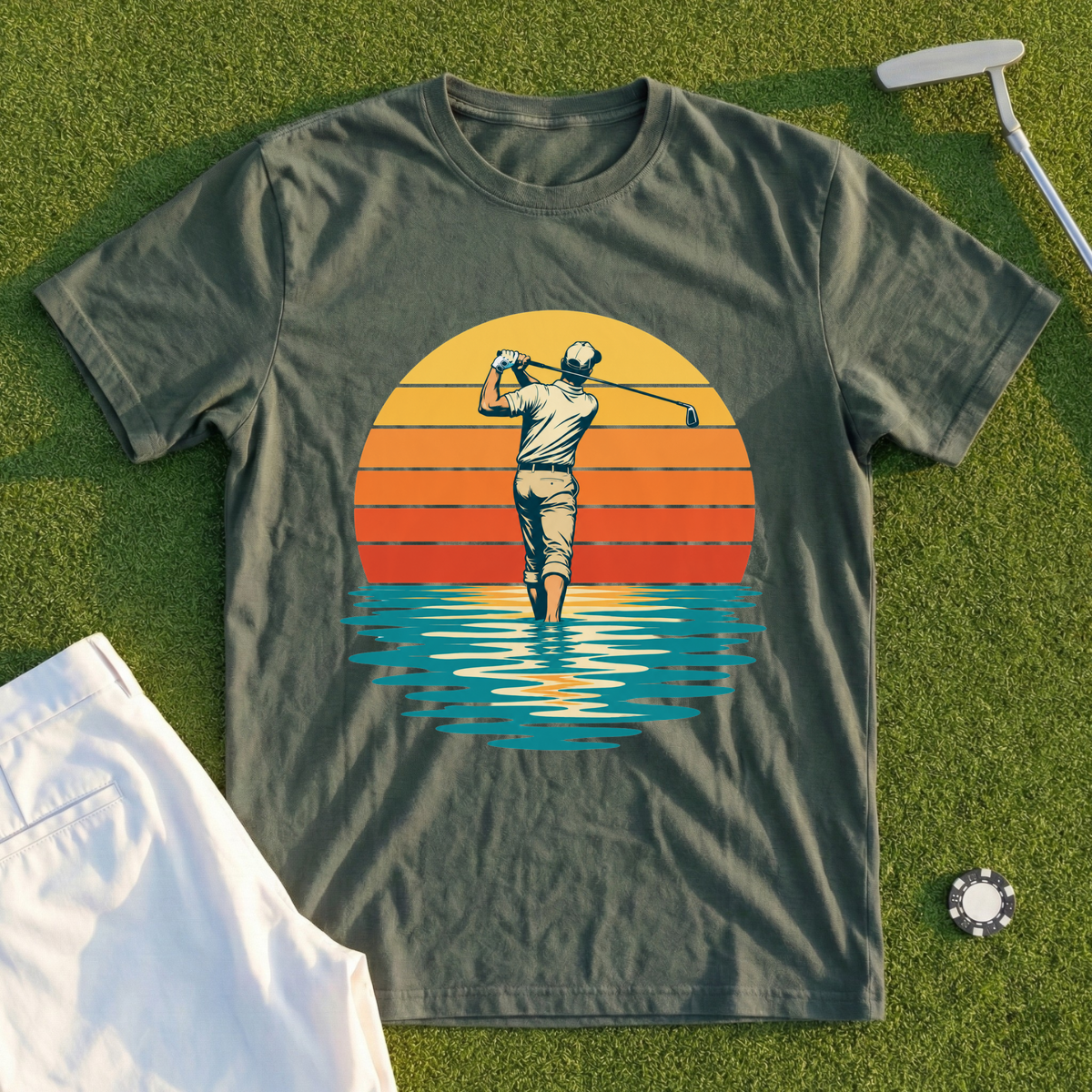 Sunset Lake Swing Tee