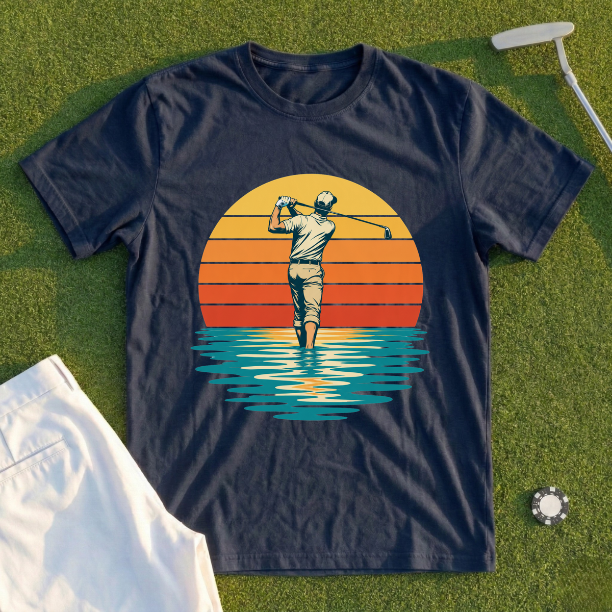 Sunset Lake Swing Tee