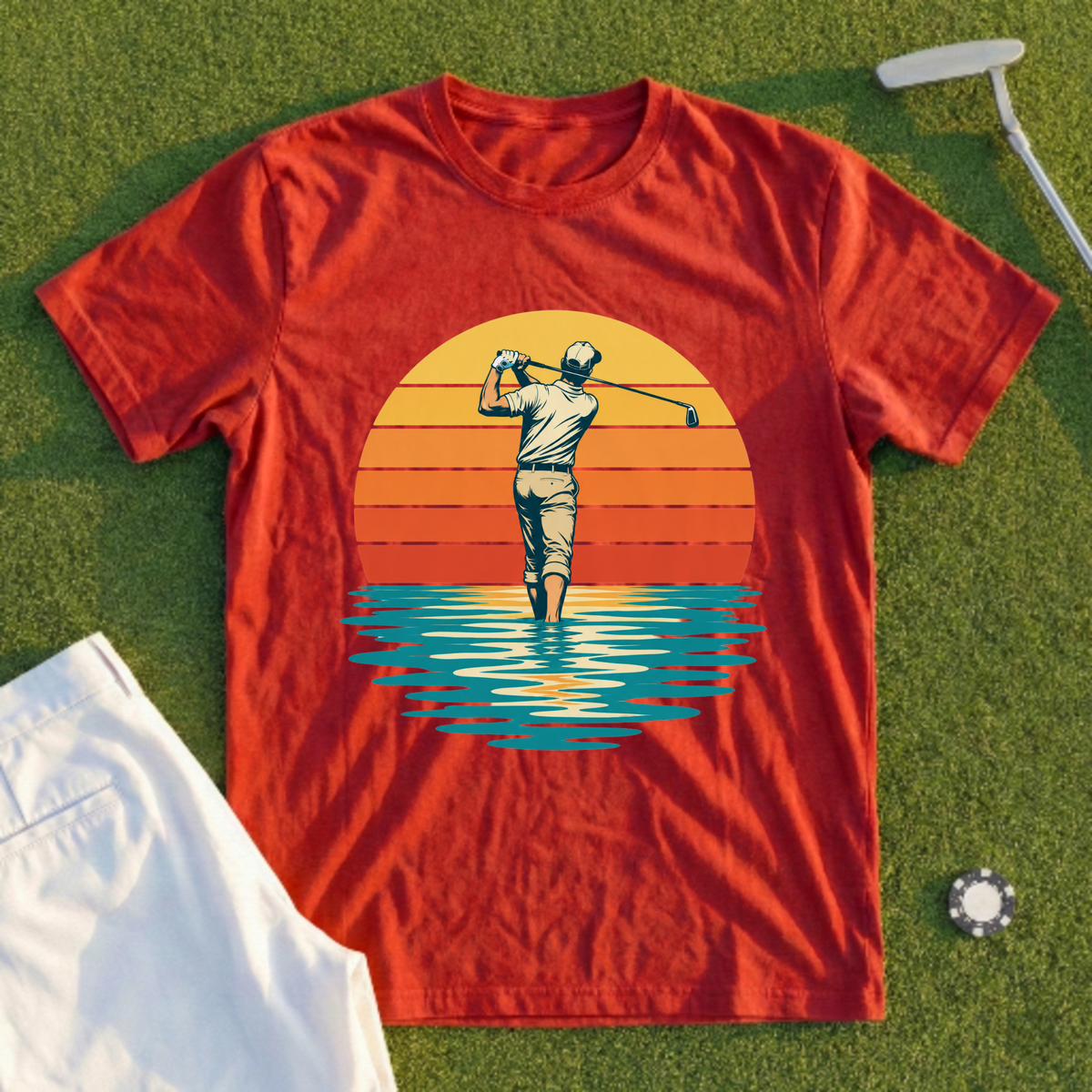 Sunset Lake Swing Tee