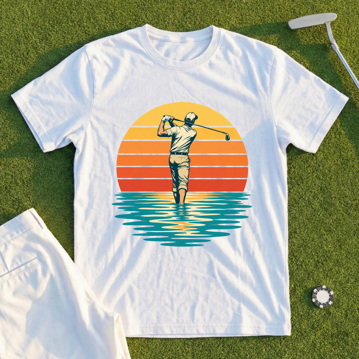 Sunset Lake Swing Tee