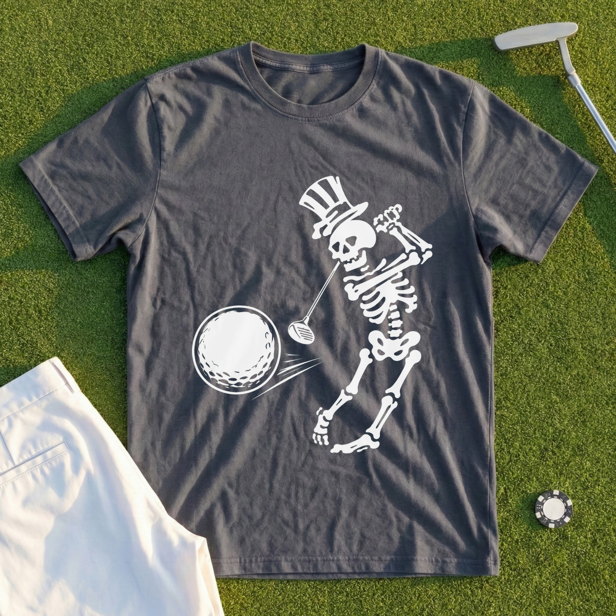 Swing Away Skeleton Tee