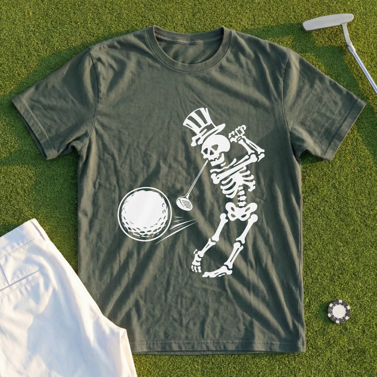 Swing Away Skeleton Tee