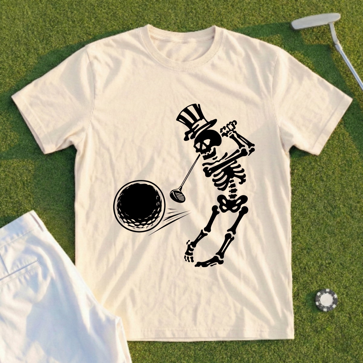 Swing Away Skeleton Tee