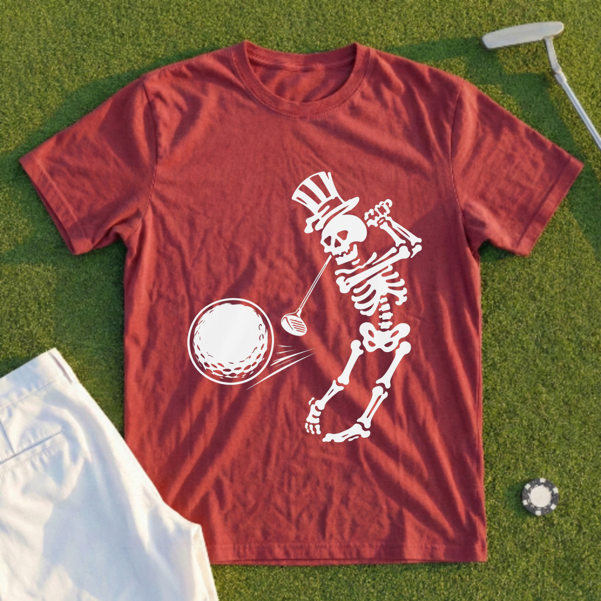 Swing Away Skeleton Tee