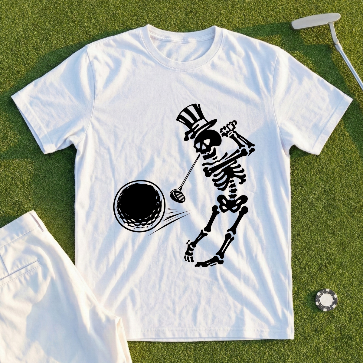 Swing Away Skeleton Tee