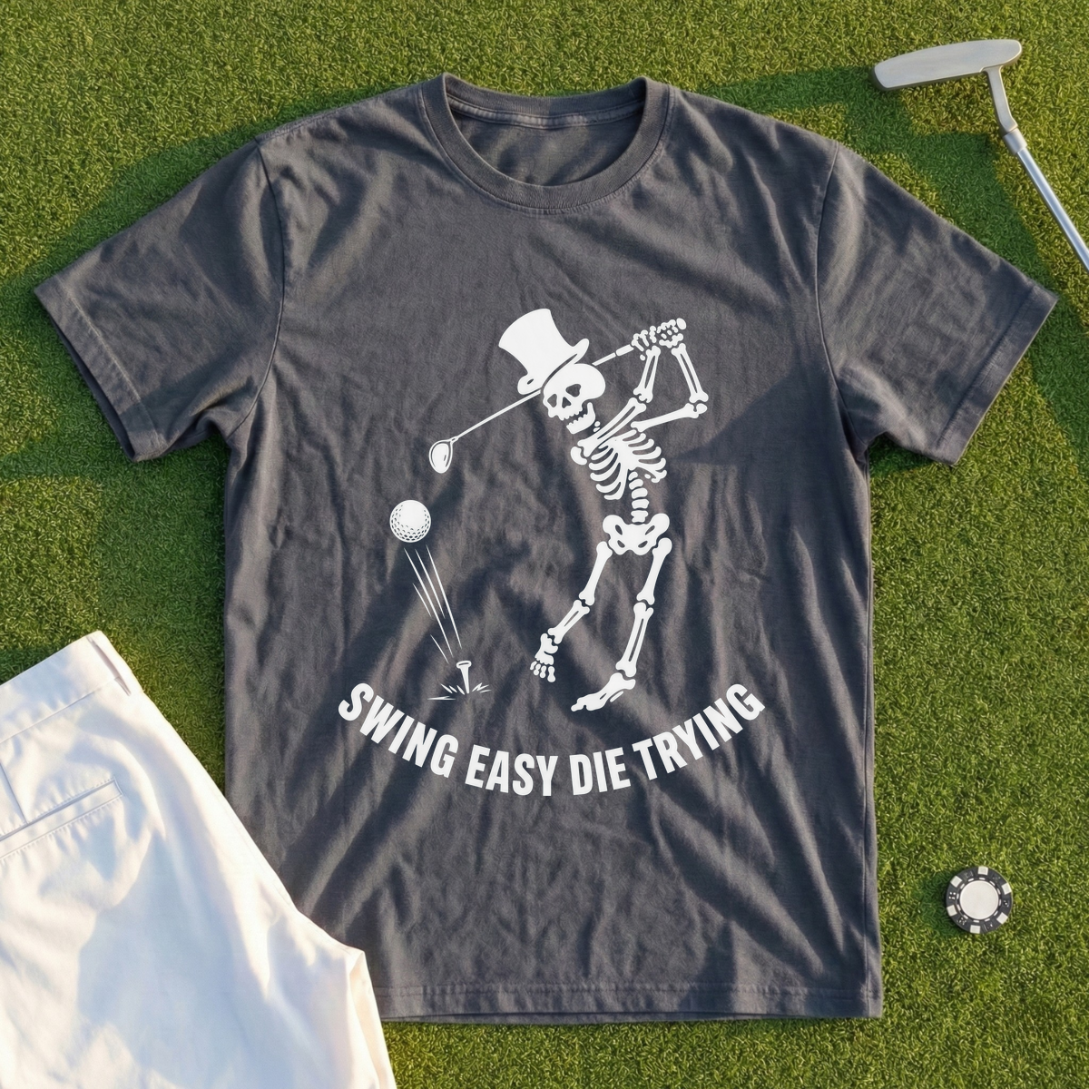 Swing Easy Die Trying Tee