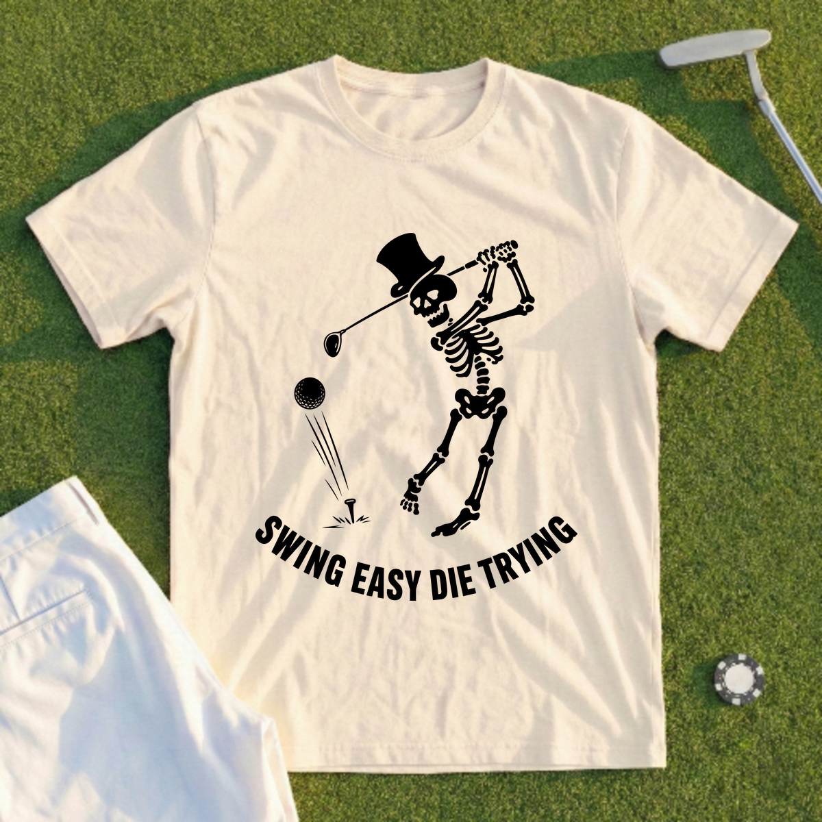 Swing Easy Die Trying Tee