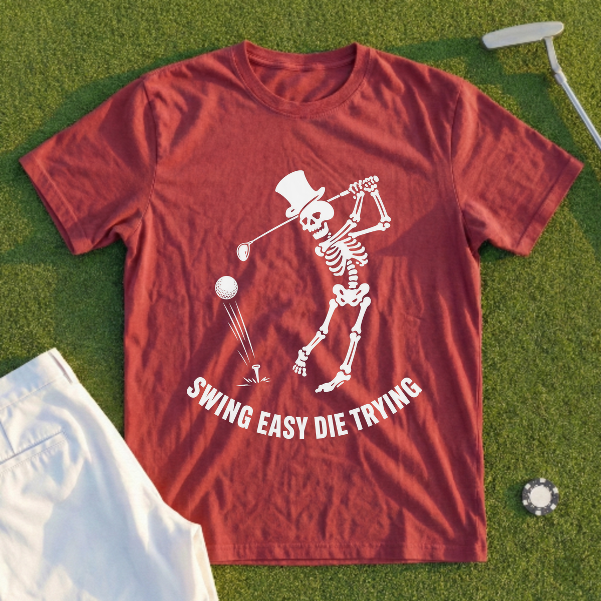 Swing Easy Die Trying Tee