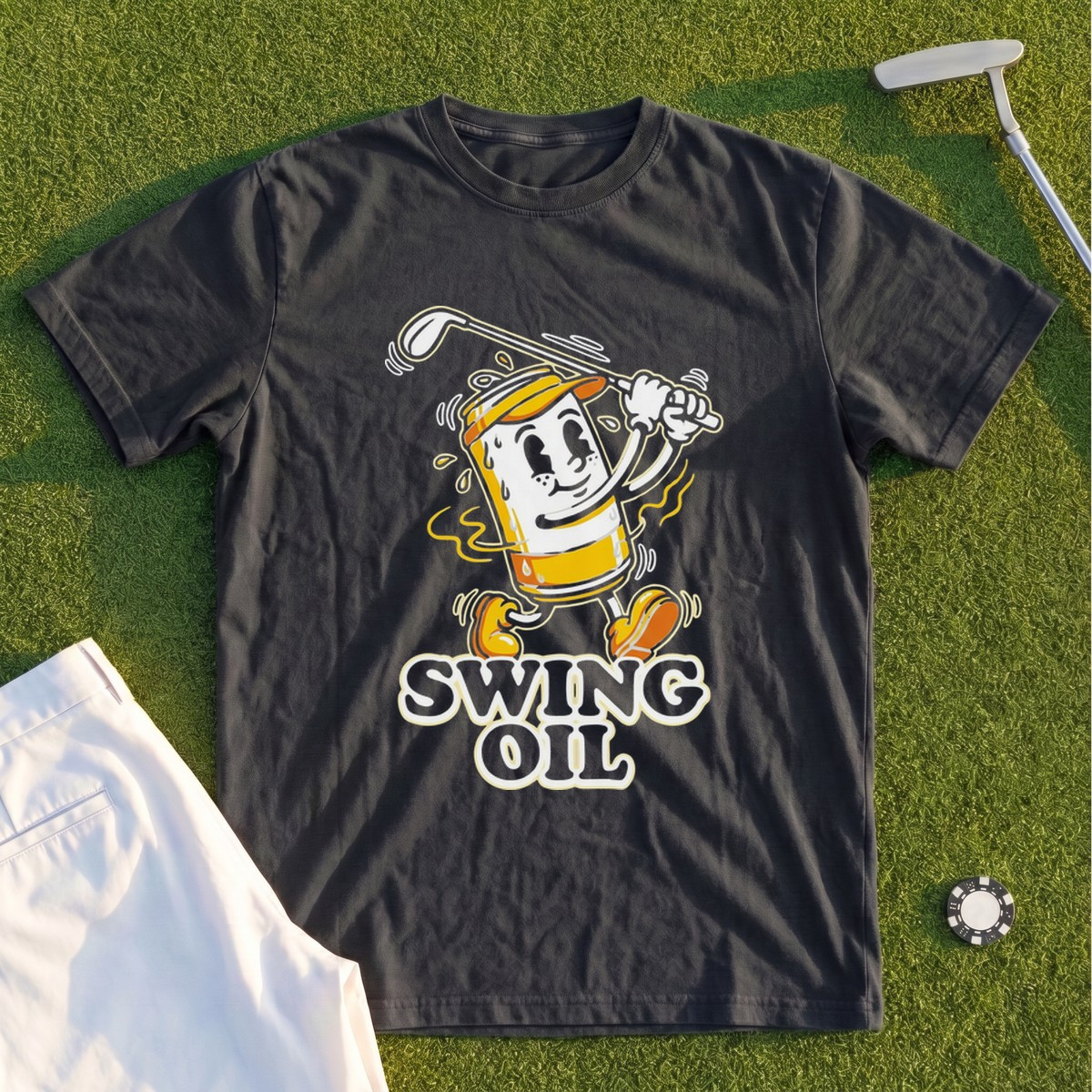 Swing Oil Beer Can Premium Tee
