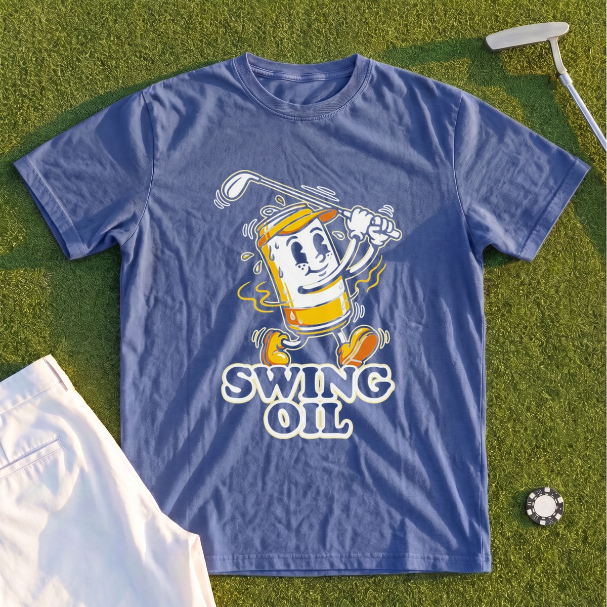 Swing Oil Beer Can Premium Tee