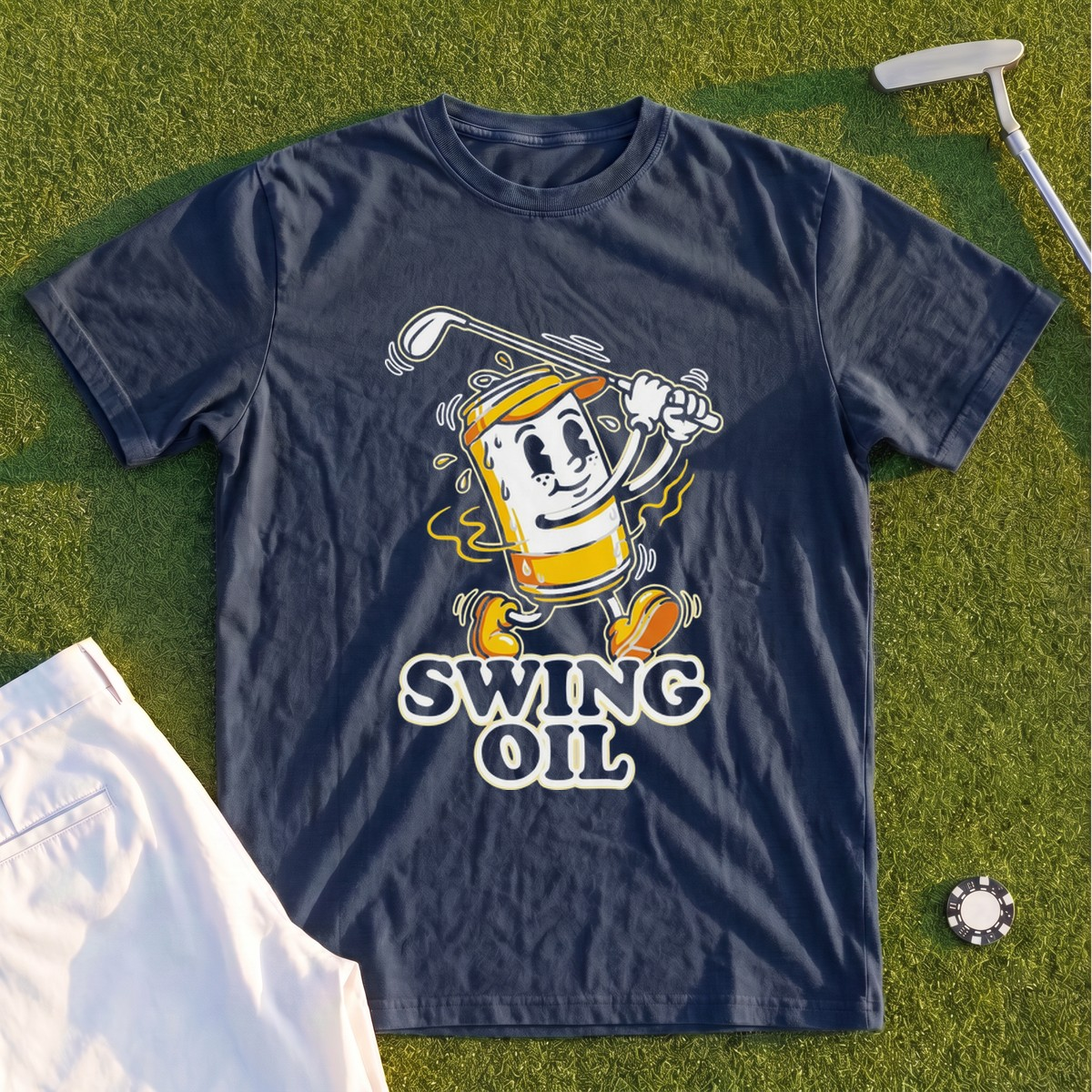 Swing Oil Beer Can Premium Tee