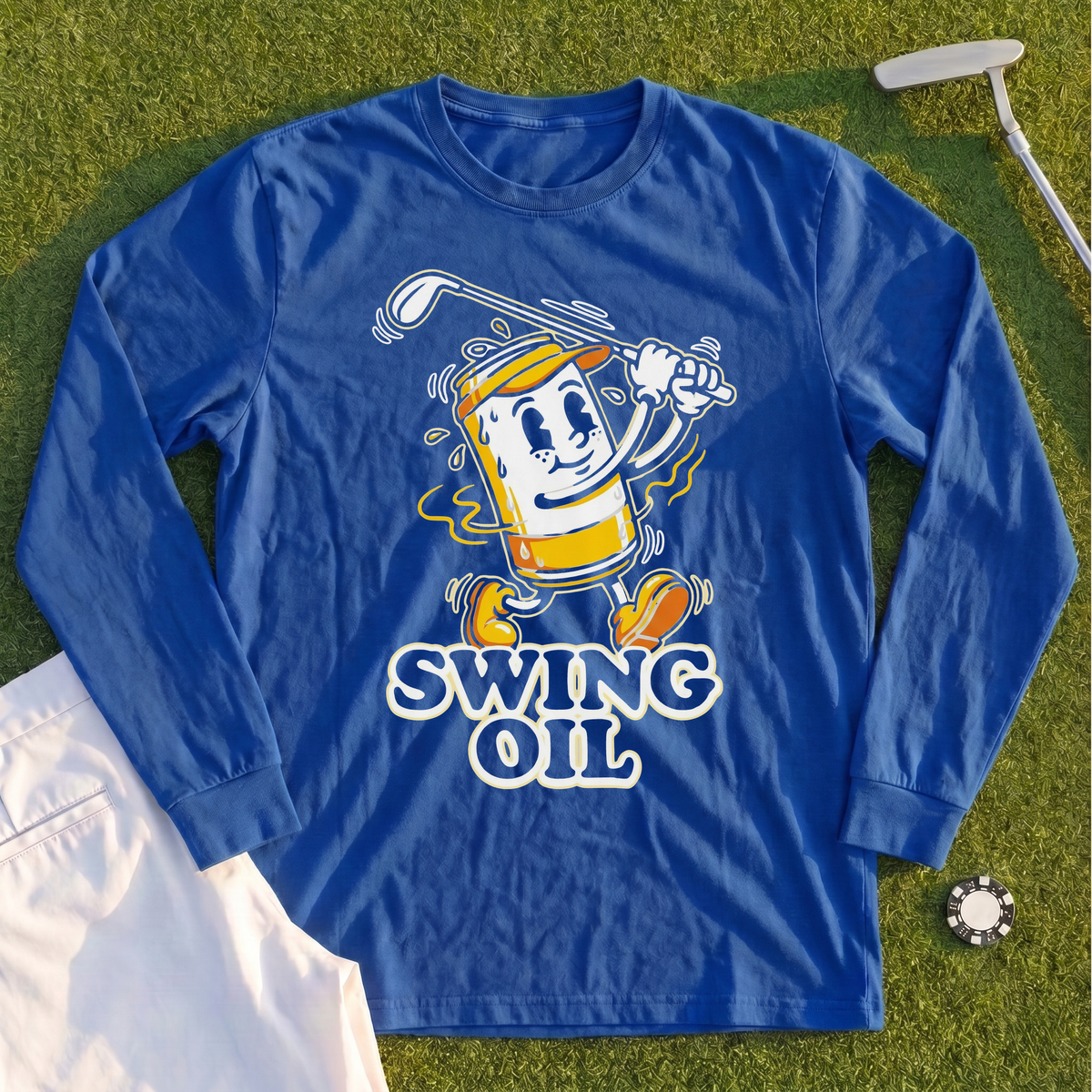 Swing Oil Beer Can Long Sleeve Tee