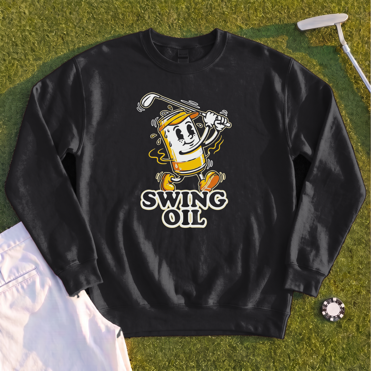 Swing Oil Beer Can Sweatshirt