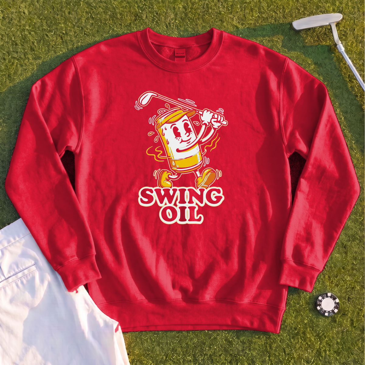 Swing Oil Beer Can Sweatshirt
