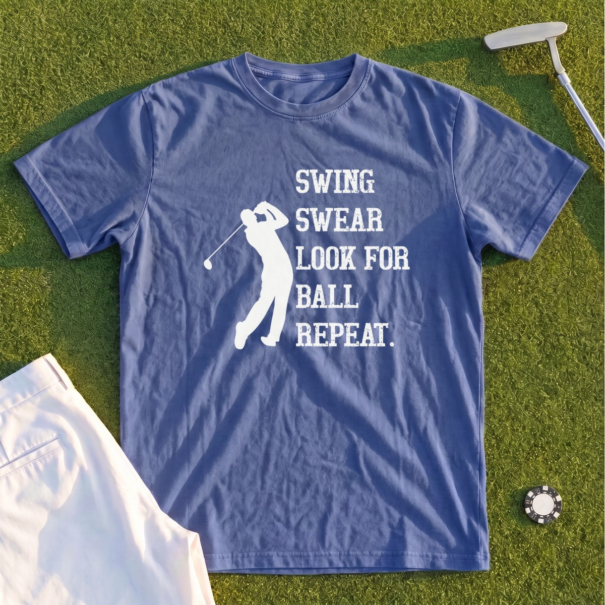 Swing Swear Repeat Premium Tee