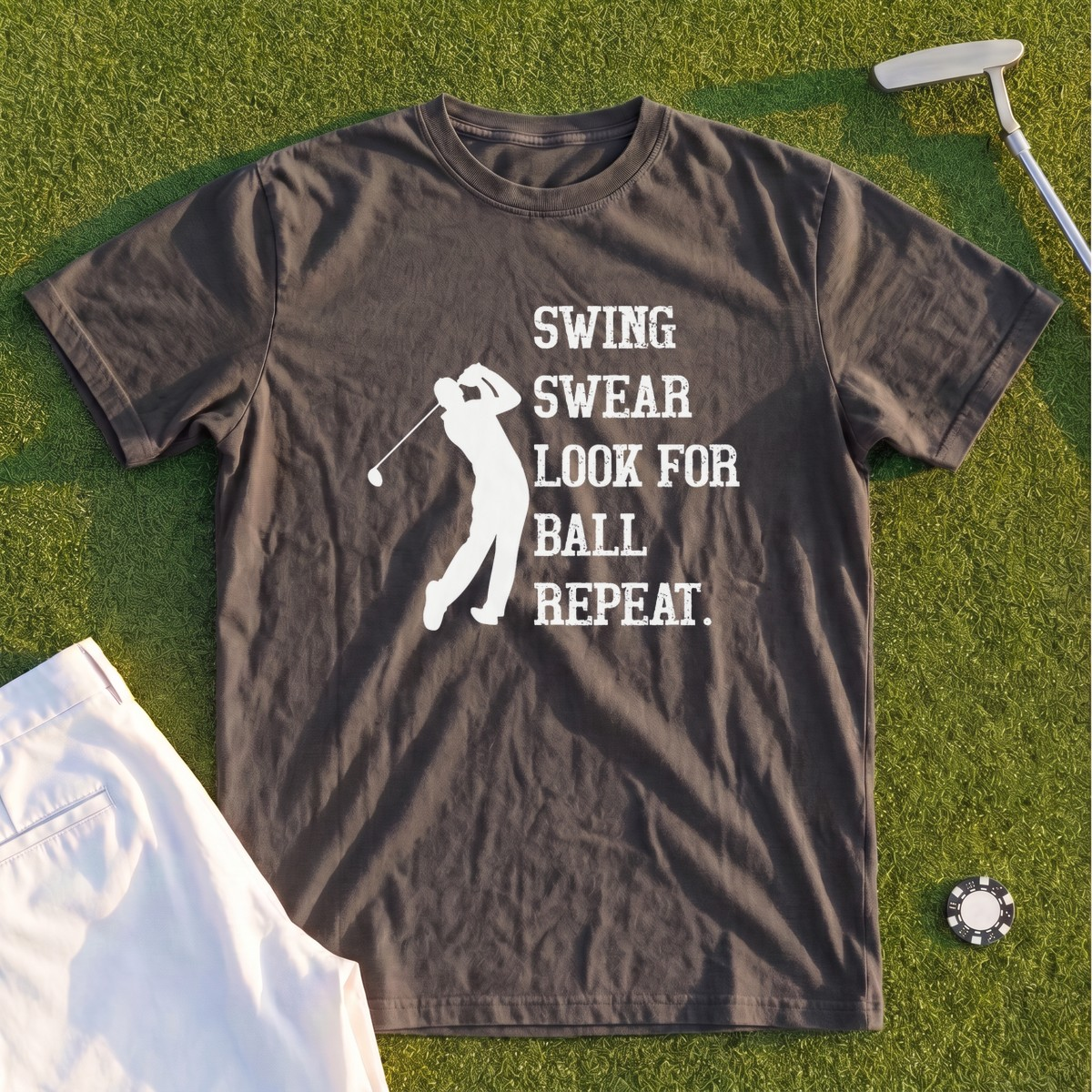 Swing Swear Repeat Premium Tee