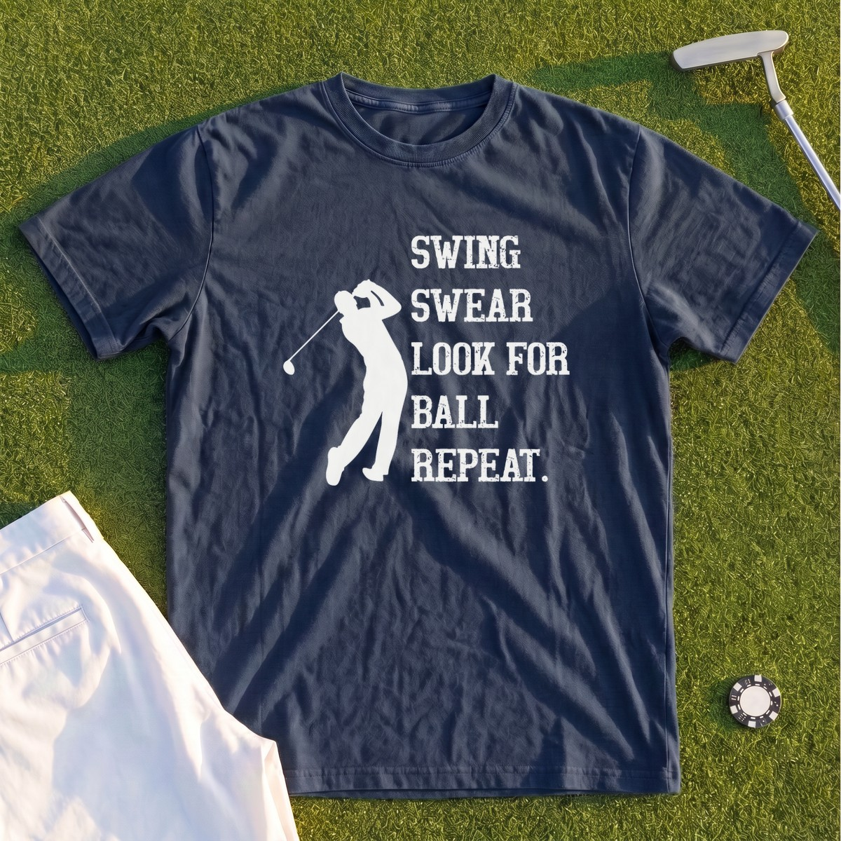 Swing Swear Repeat Premium Tee