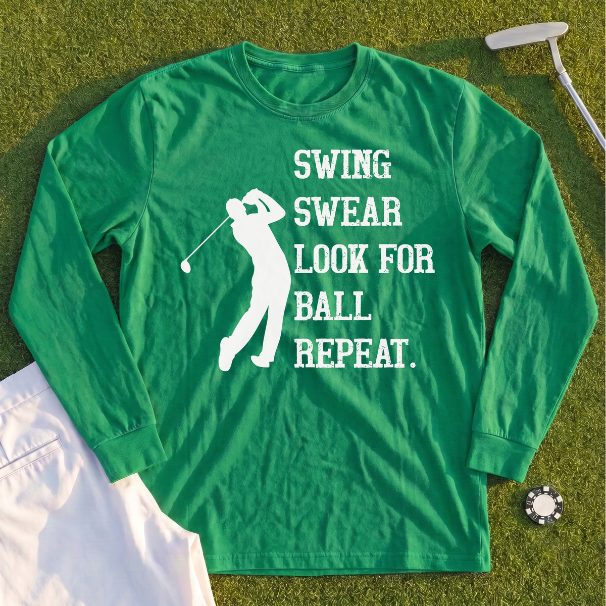 Swing Swear Repeat Long Sleeve Tee