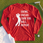 Swing Swear Repeat Long Sleeve Tee