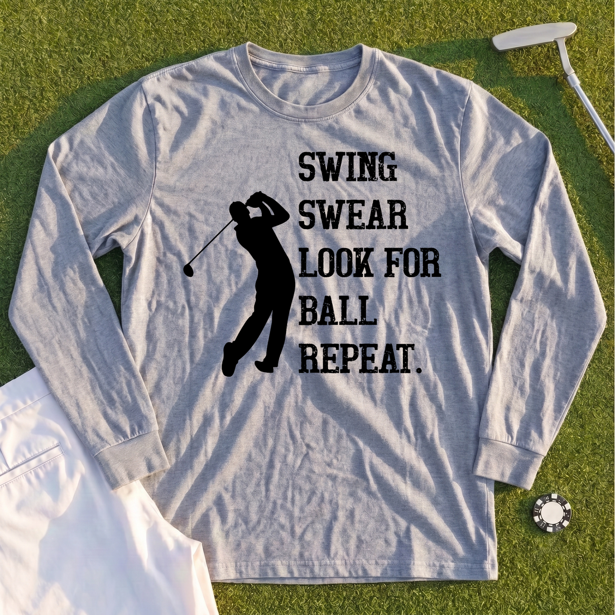 Swing Swear Repeat Long Sleeve Tee