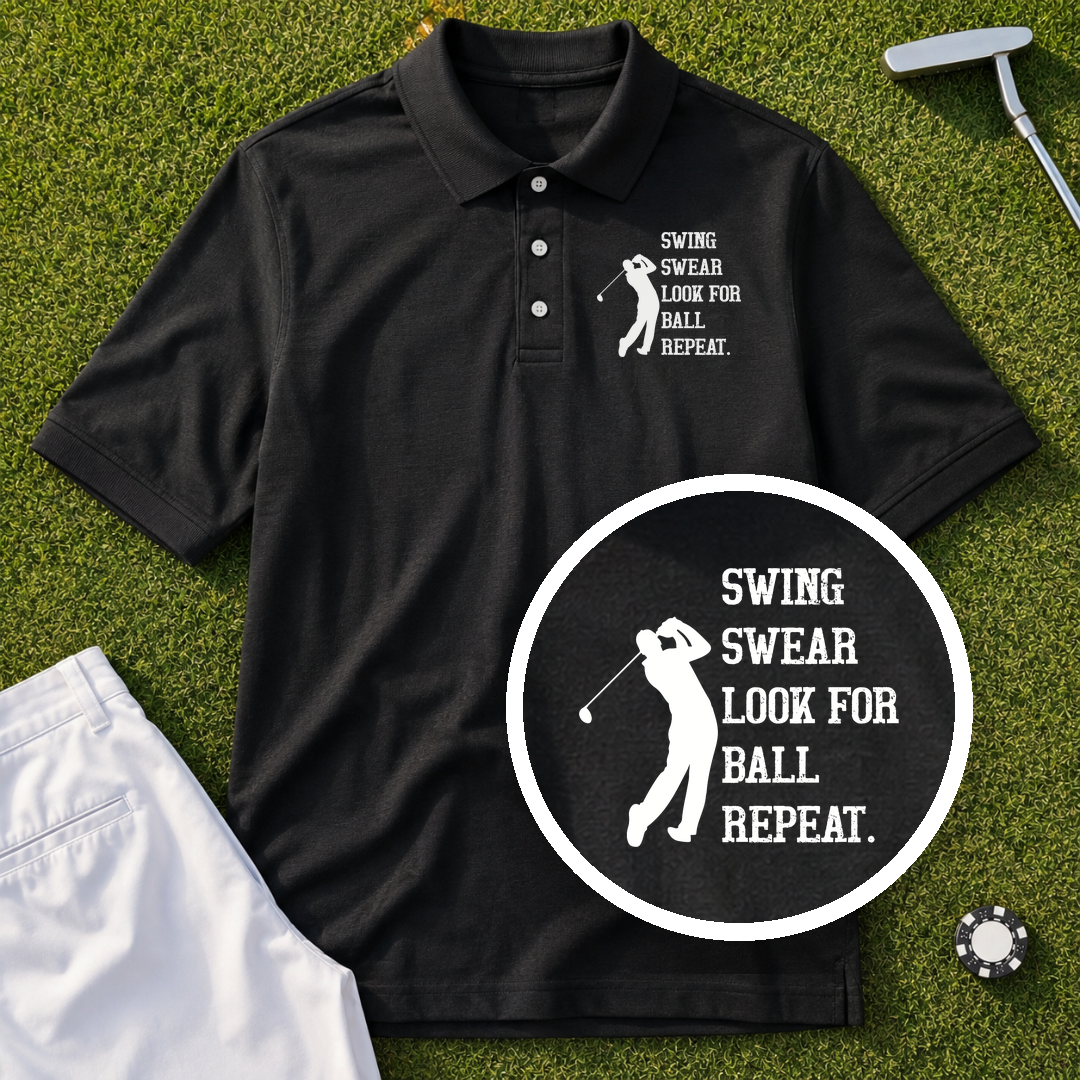 Swing Swear Repeat Performance Polo