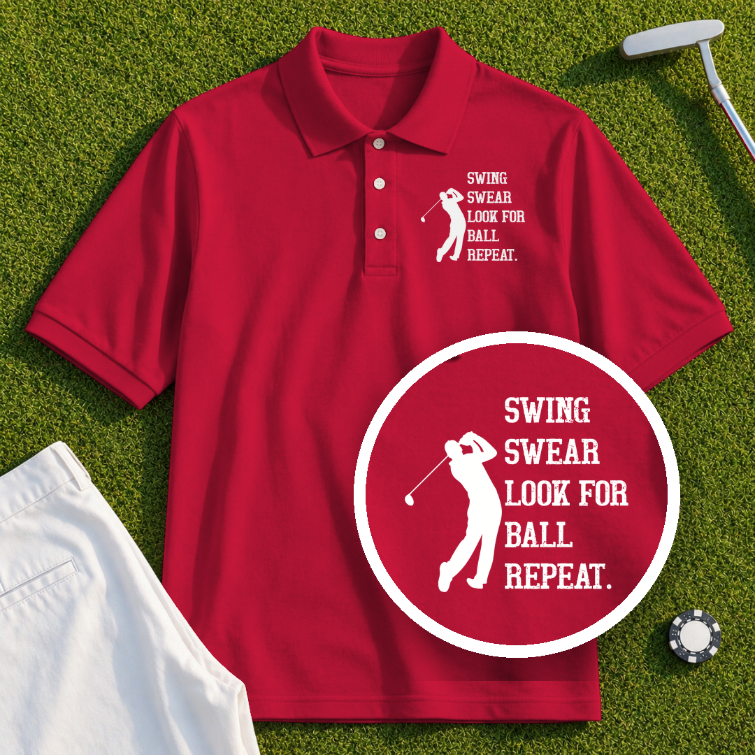 Swing Swear Repeat Performance Polo