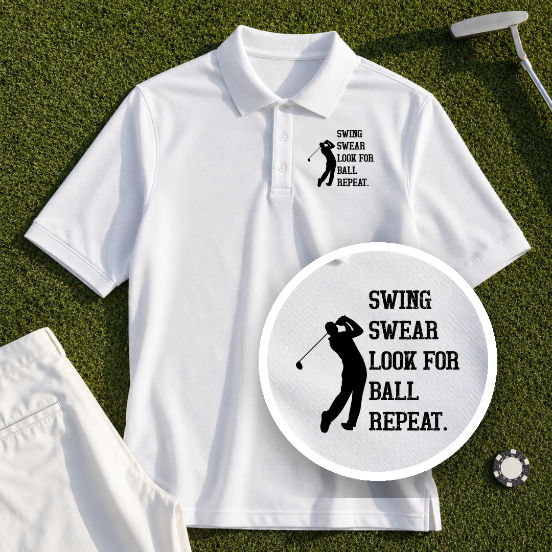 Swing Swear Repeat Performance Polo