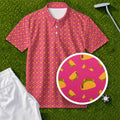 Pink Taco Performance Print Polo