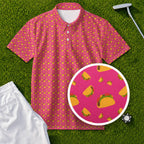 Pink Taco Performance Print Polo
