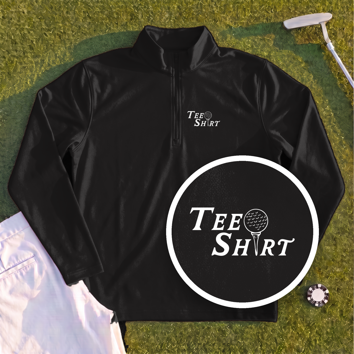 Tee Shirt Quarter Zip