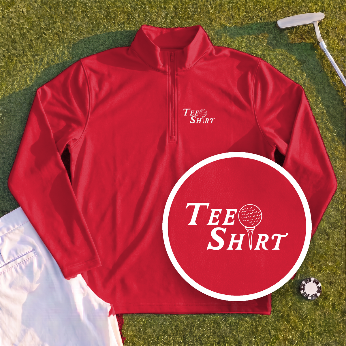 Tee Shirt Quarter Zip