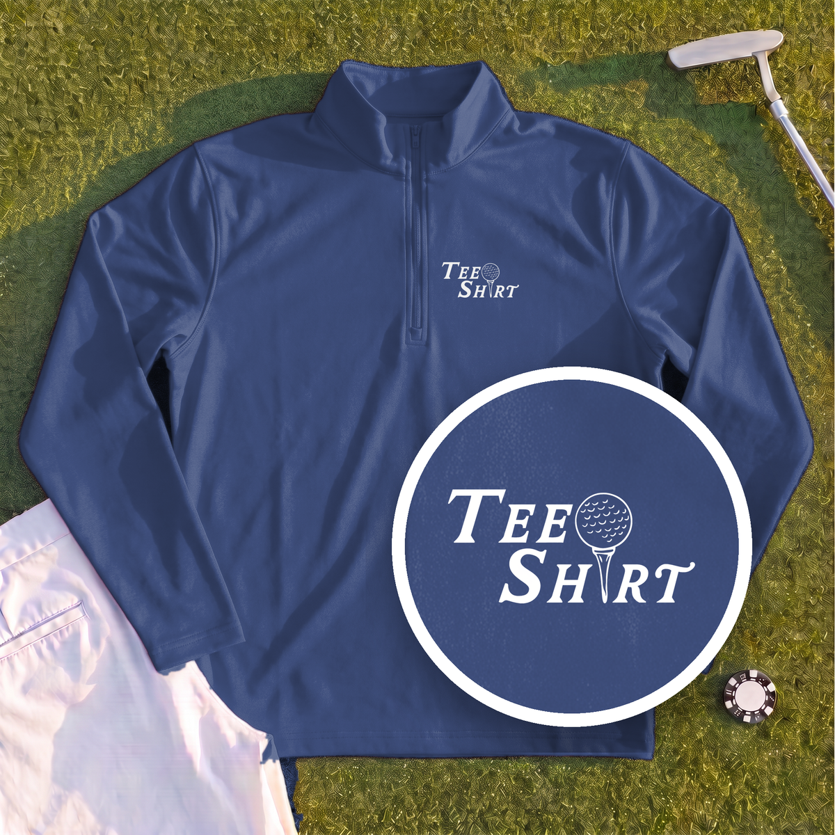 Tee Shirt Quarter Zip