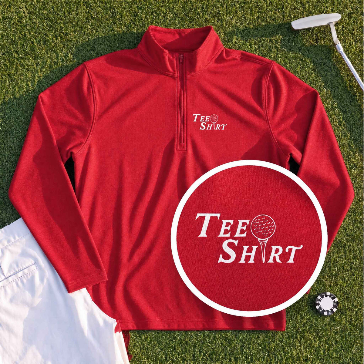 Tee Shirt Quarter Zip
