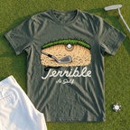 Terrible At Golf Plugged Lie Tee